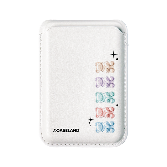 Frosty Jelly Gummy Bear 層層疊 MagSafe 支架卡包｜客製化文字