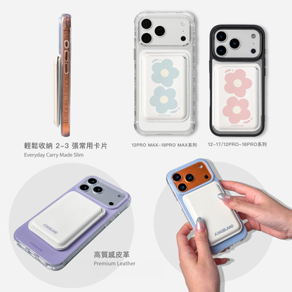 Hello! Flowers MagSafe 支架卡包｜客製化文字