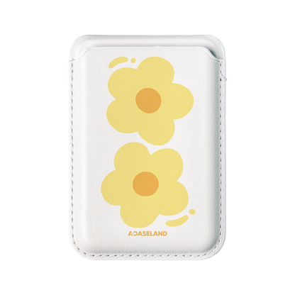 Hello! Flowers MagSafe 支架卡包｜客製化文字