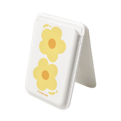 Hello! Flowers MagSafe 支架卡包｜客製化文字
