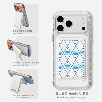 Meow Fuju MagSafe 支架卡包｜客製化文字