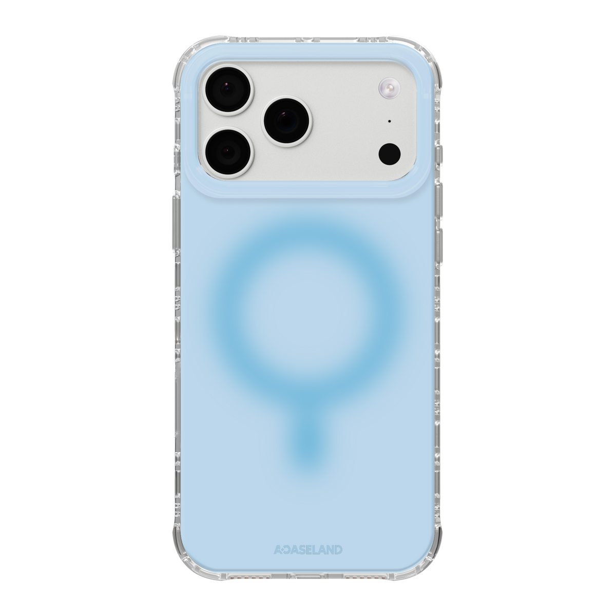 Pure+ 天藍 氣墊防摔手機殼｜MagSafe 兼容｜客製化文字