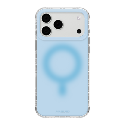 Pure+ 天藍 氣墊防摔手機殼｜MagSafe 兼容｜客製化文字
