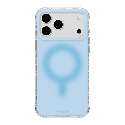 Pure+ 天藍 氣墊防摔手機殼｜MagSafe 兼容｜客製化文字