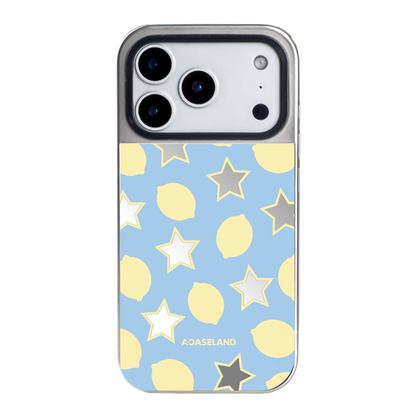 Lemon Stars 銀邊鏡面手機殼｜MagSafe 兼容