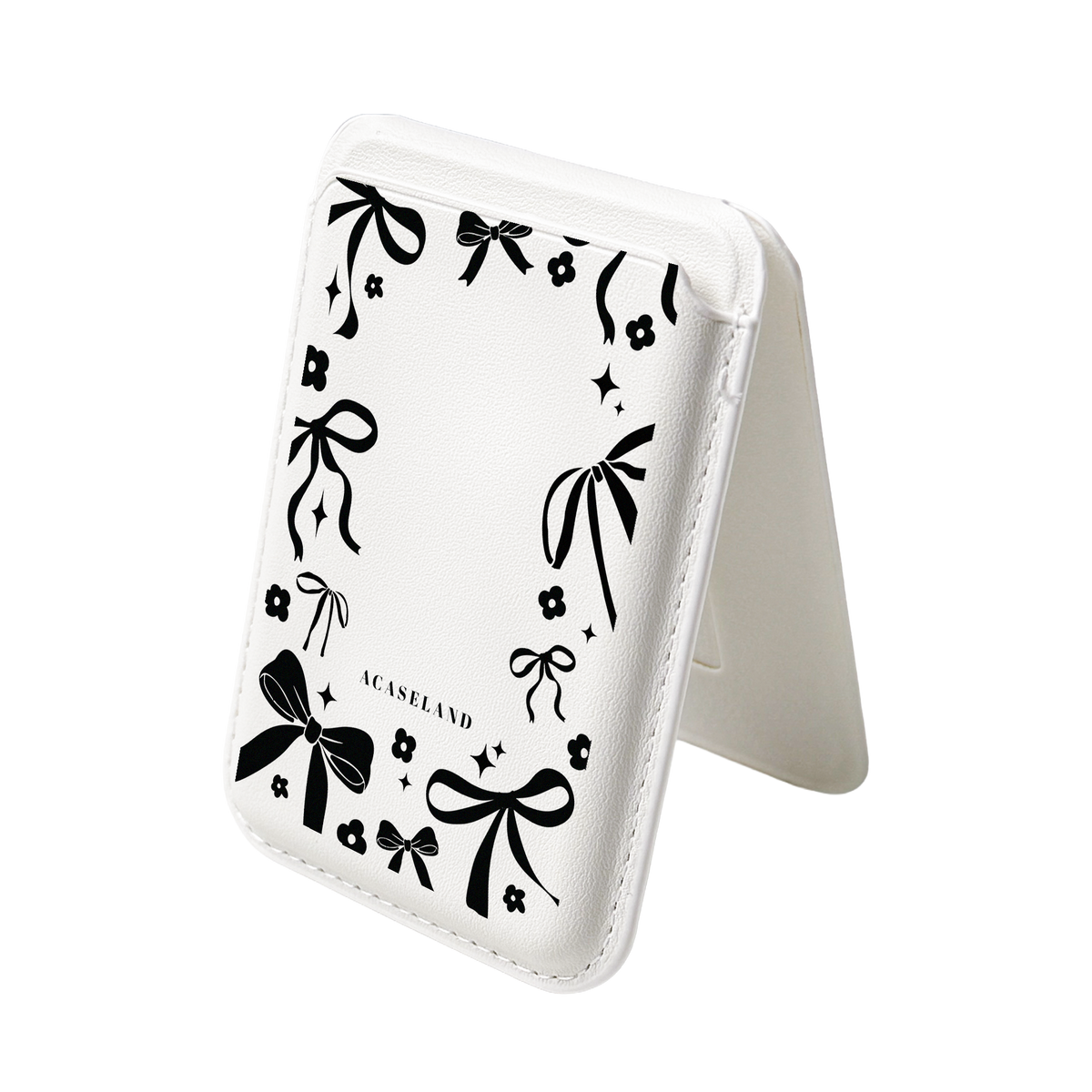 Ribbon Bow Frame MagSafe 支架卡包｜客製化文字