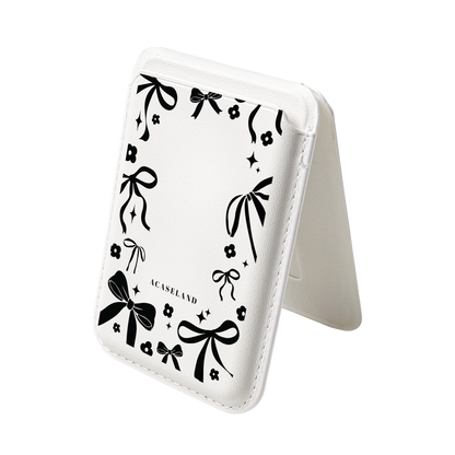 Ribbon Bow Frame MagSafe 支架卡包｜客製化文字