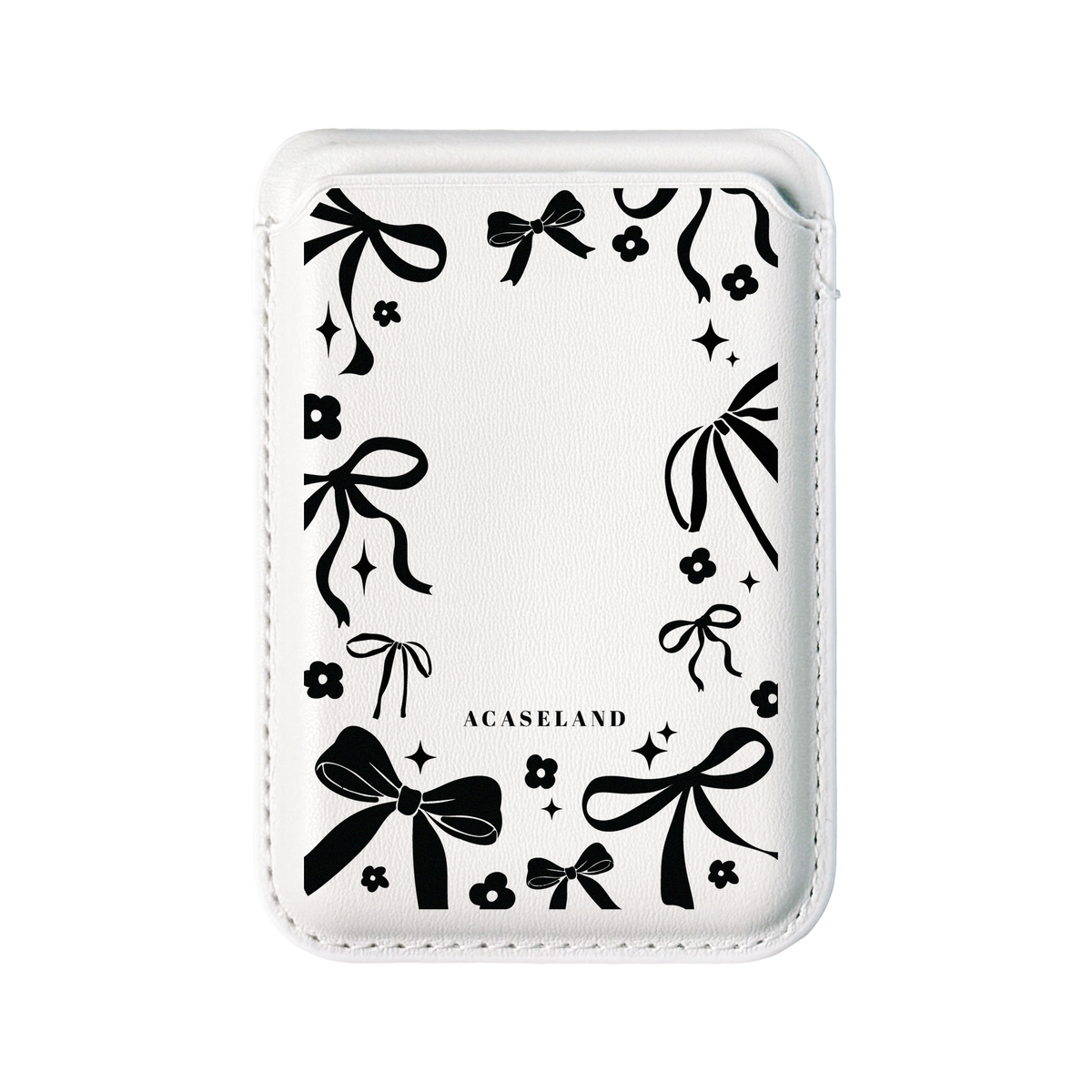 Ribbon Bow Frame MagSafe 支架卡包｜客製化文字