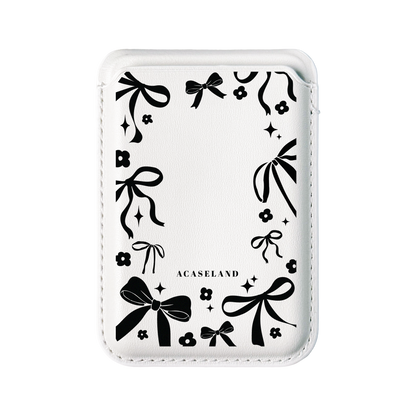Ribbon Bow Frame MagSafe 支架卡包｜客製化文字