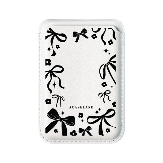 Ribbon Bow Frame MagSafe 支架卡包｜客製化文字