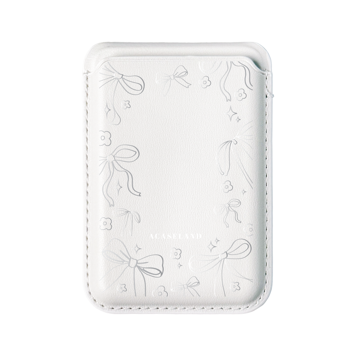 Ribbon Bow Frame MagSafe 支架卡包｜客製化文字
