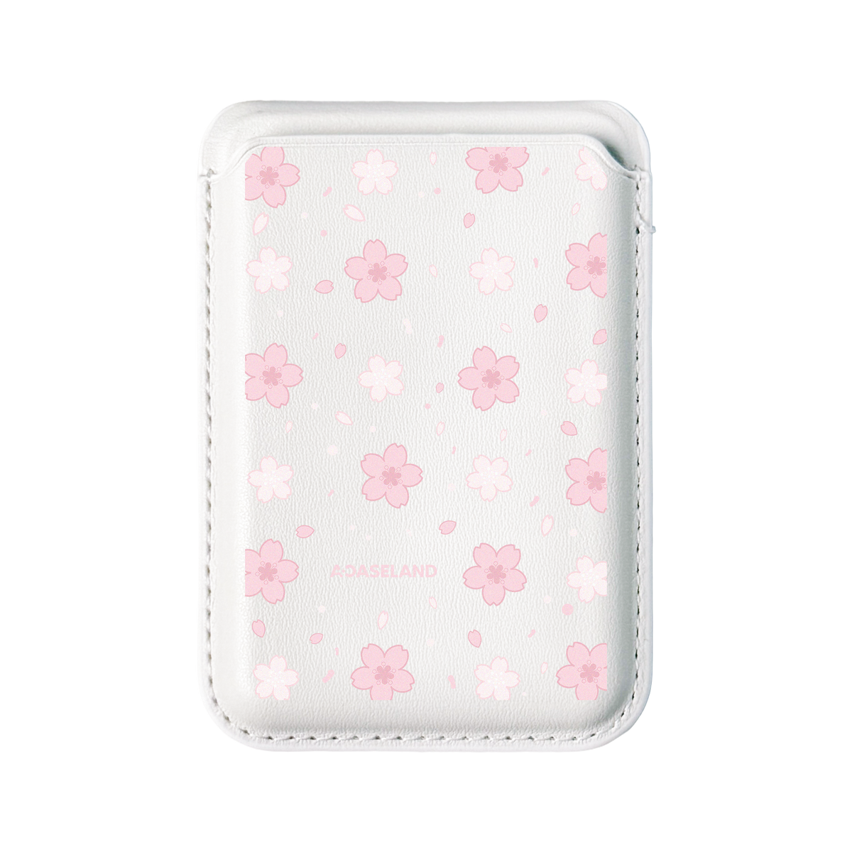 Sakura Bloom MagSafe 支架卡包｜客製化文字