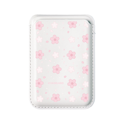 Sakura Bloom MagSafe 支架卡包｜客製化文字