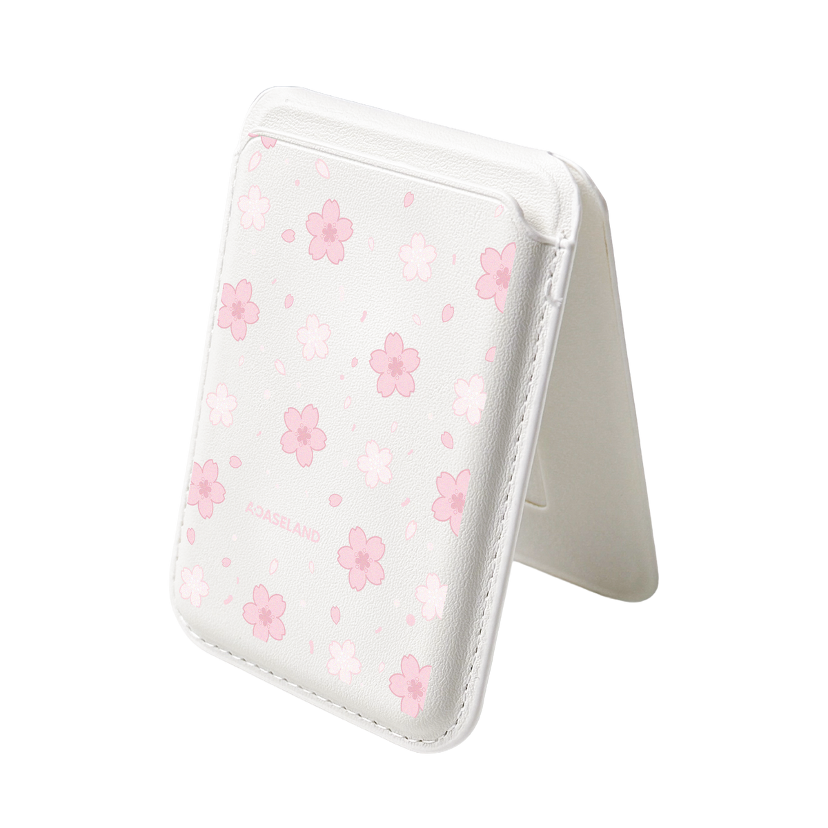 Sakura Bloom MagSafe 支架卡包｜客製化文字