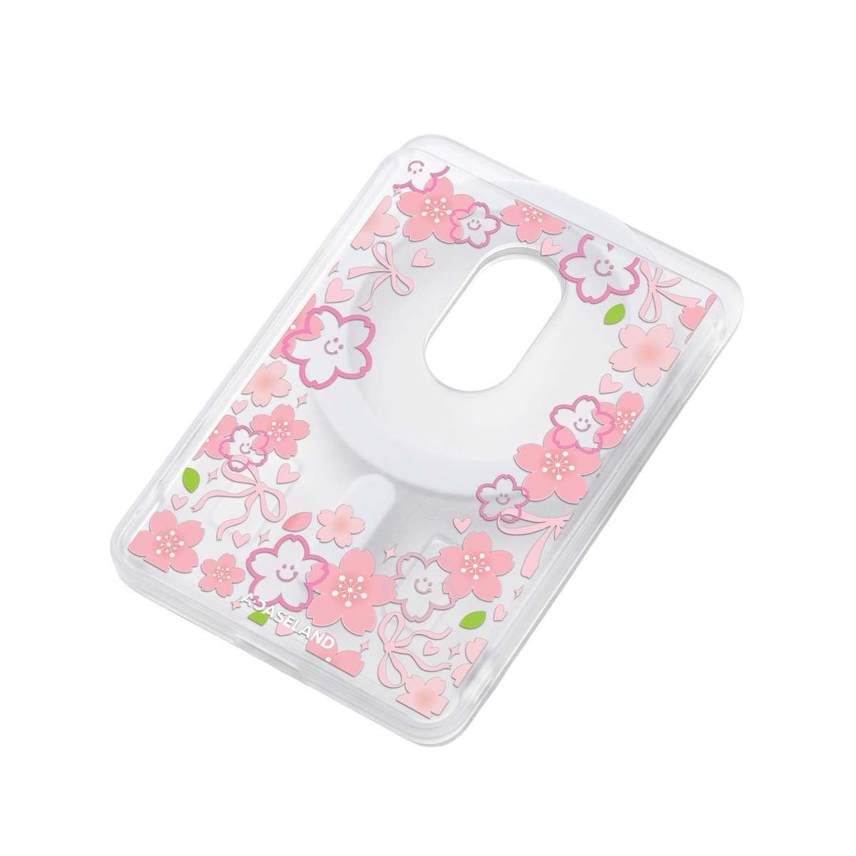 Smiling Sakura 半透磨砂 MagSafe 卡包｜客製化文字