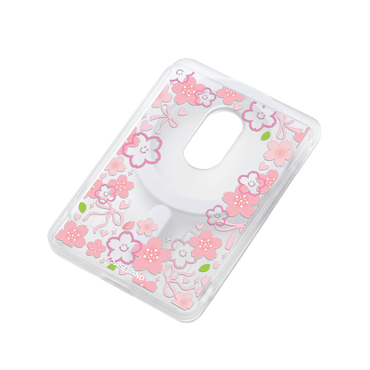 Smiling Sakura 半透磨砂 MagSafe 卡包｜客製化文字