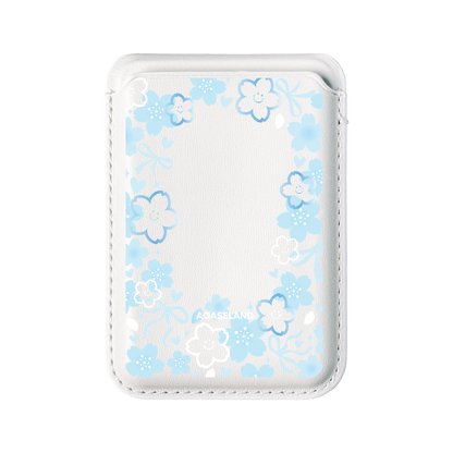 Smiling Sakura MagSafe 支架卡包｜客製化文字