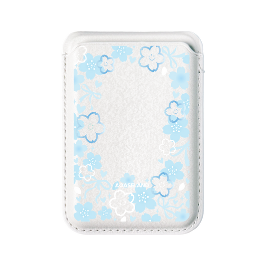 Smiling Sakura MagSafe 支架卡包｜客製化文字